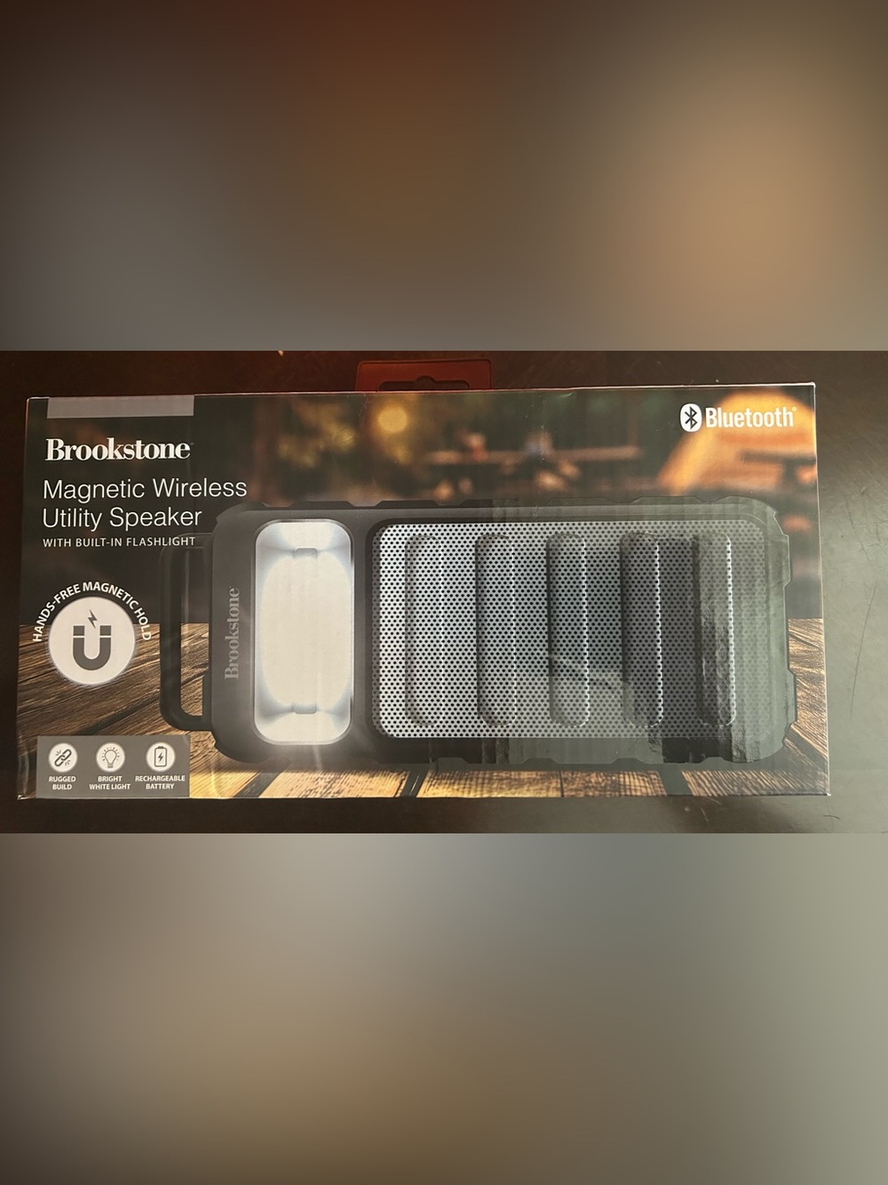 Brookstone Magnetic Wireless Utility Speaker